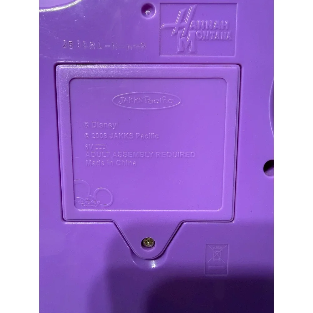 Disney Hannah Montana Secret Star TV Games Guitar Controller Purple 2008 Jakks
